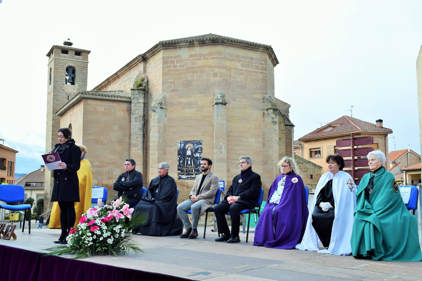 Homenaje a las bandas de las cofradías en Villamediana