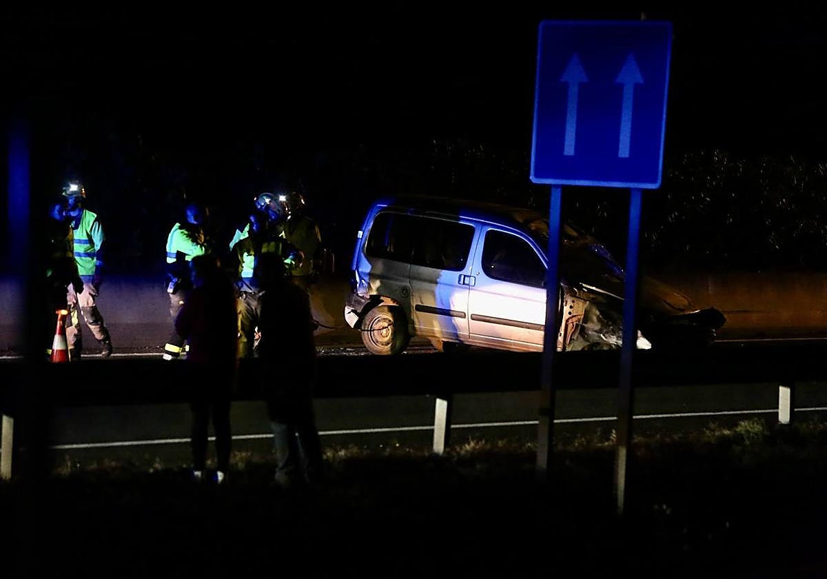 Un accidente en La Grajera obliga a cortar la LO-20 durante una hora