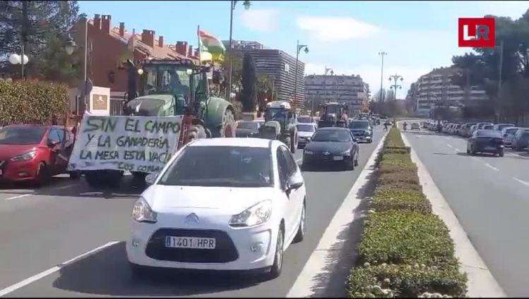 Agricultores y ganaderos protestan este viernes en Logroño