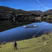 El embalse de Mansilla, el mes pasado