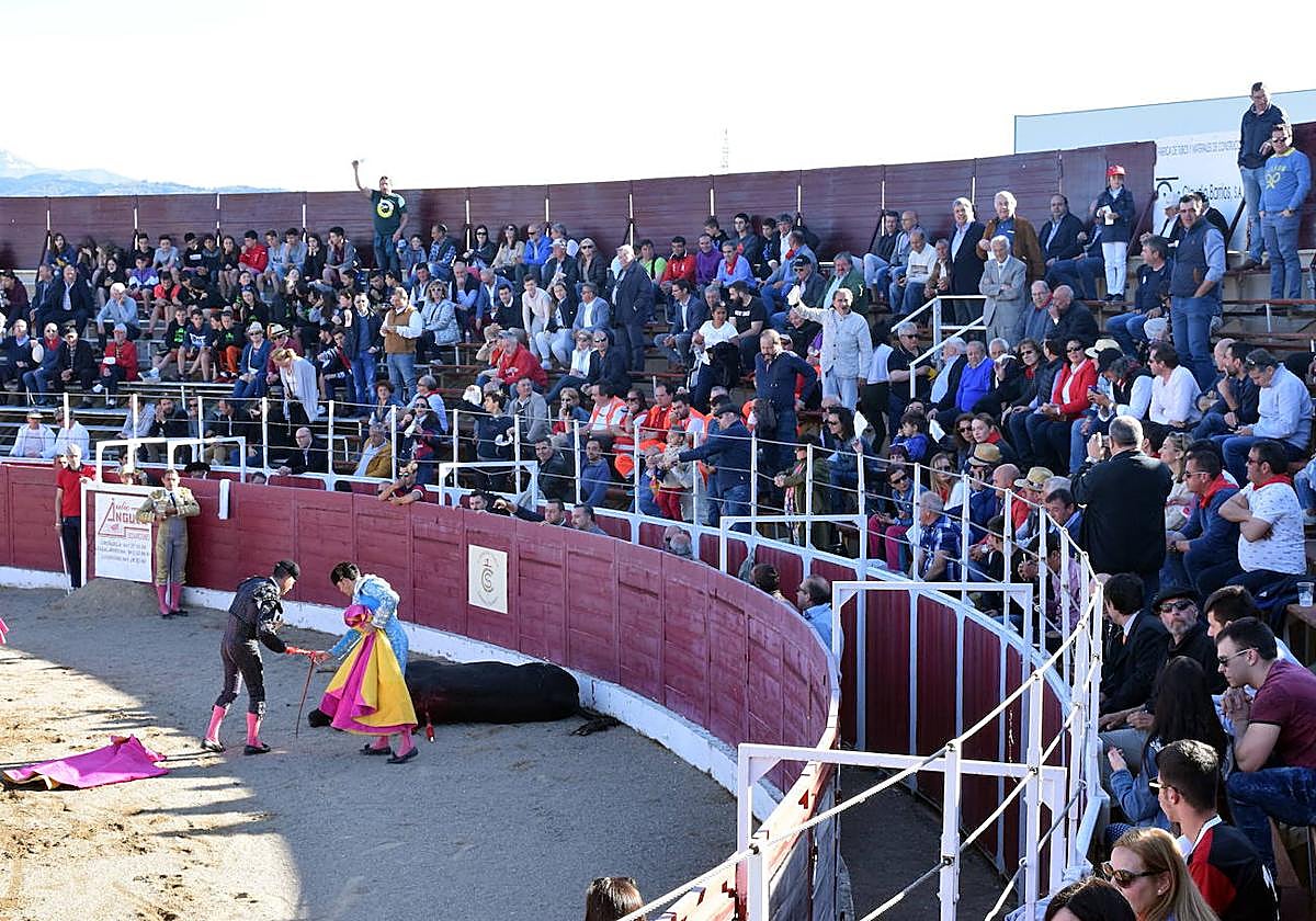 Imagen de archivo de un festejo taurino en la plaza de toros de Santo Domingo.