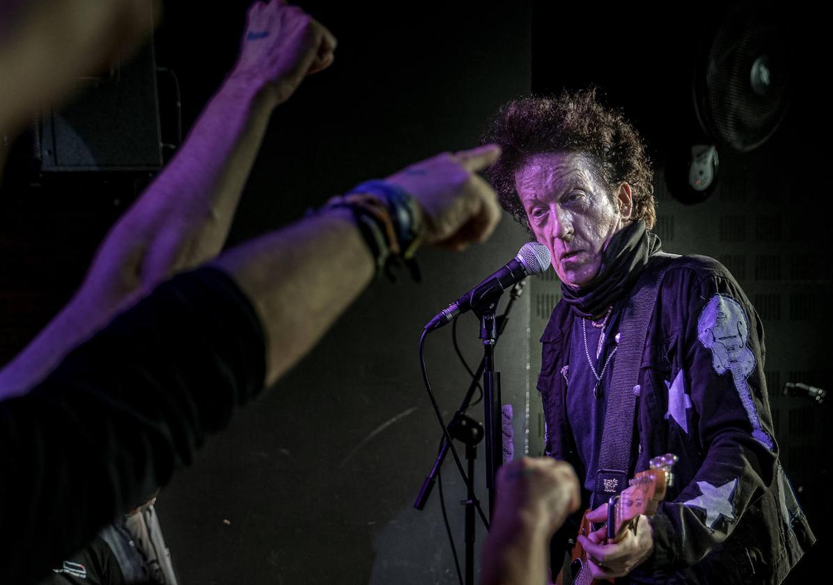 Willie Nile, durante su concierto en la Sala Fundición de Logroño.