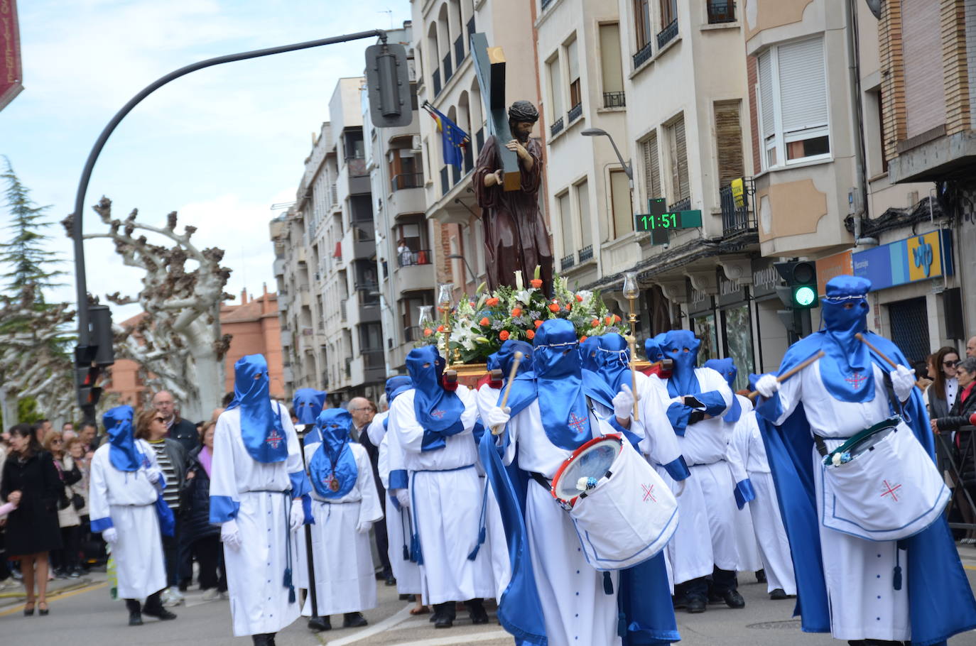 La procesión del Encuentro de Calahorra, en imágenes