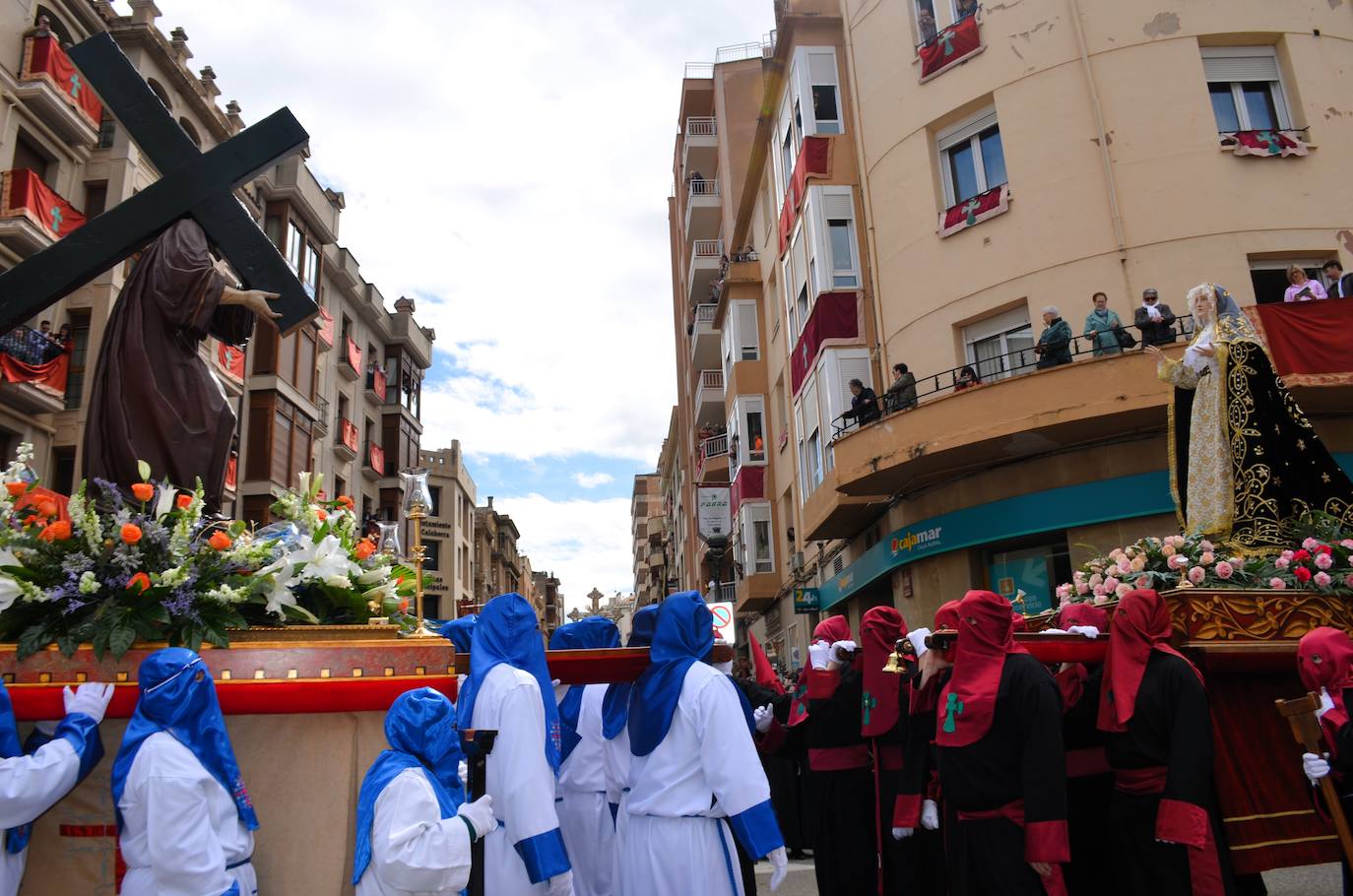 La procesión del Encuentro de Calahorra, en imágenes