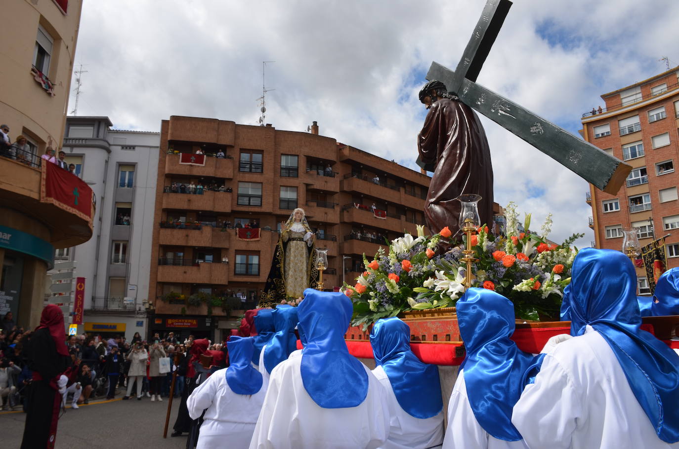 La procesión del Encuentro de Calahorra, en imágenes