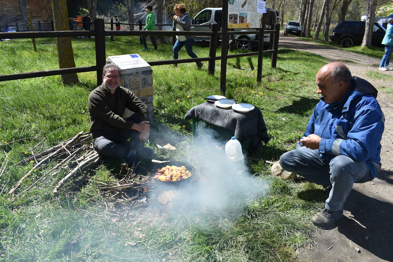 Las imágenes de las cuadrillas en el prado de Clunia de Aguilar