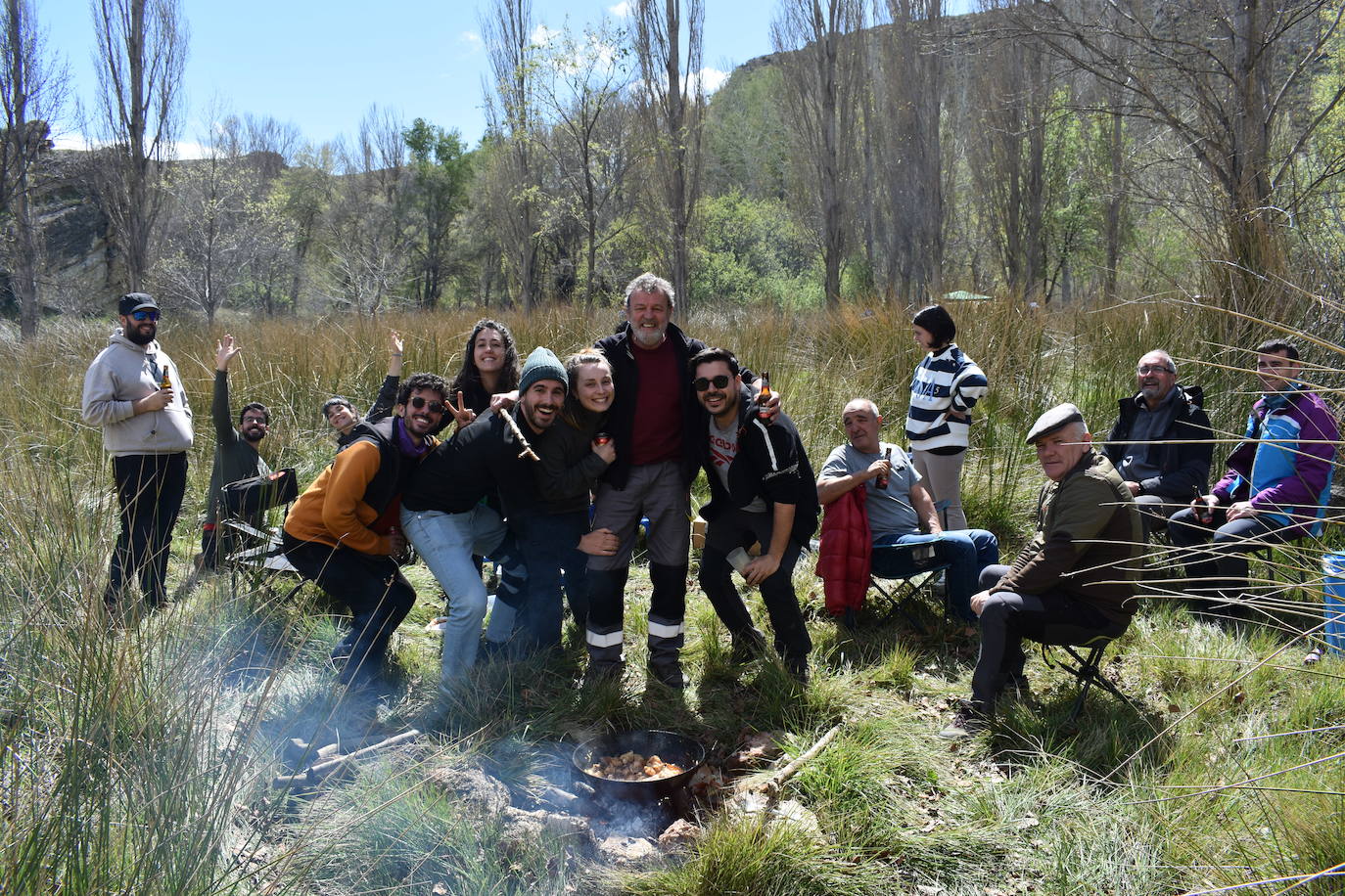 Las imágenes de las cuadrillas en el prado de Clunia de Aguilar