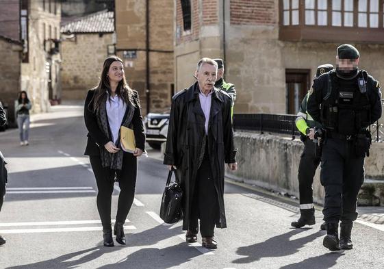 Marcos García Montes, durante la reconstrucción del asesinato de Guillermo Castillo en Cuzcurrita.