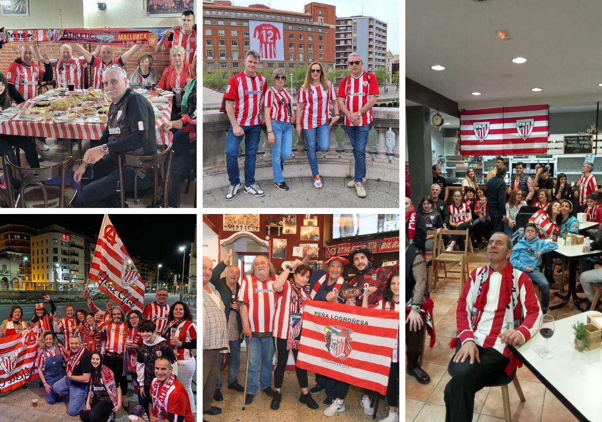 Aficionados del Athletic Club de diferentes puntos de La Rioja