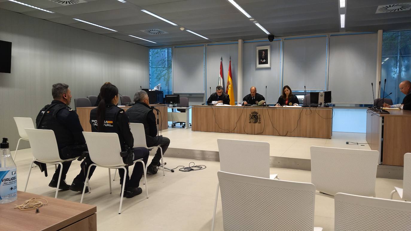 El imputado, ante la Audiencia Provincial, este miércoles.