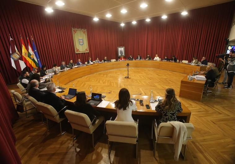 Sesión plenaria de este jueves en el Ayuntamiento de Logroño.