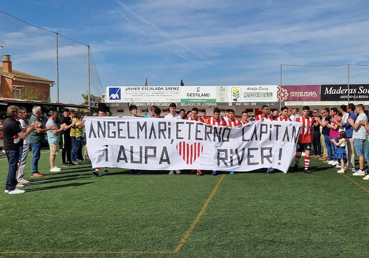 Emotivo homenaje del River Ebro a Ángel Mari Matute