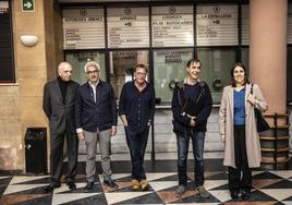 Apertura de las Jornadas de Poesía, este lunes en la vieja estación de autobuses con González Zapatero, Quintana, Amilburu y Lorenzo.