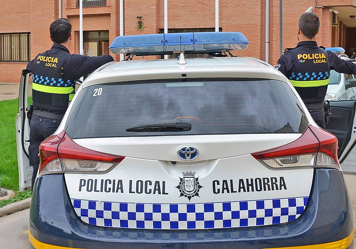 Patrulla de la Policía Local de Calahorra.