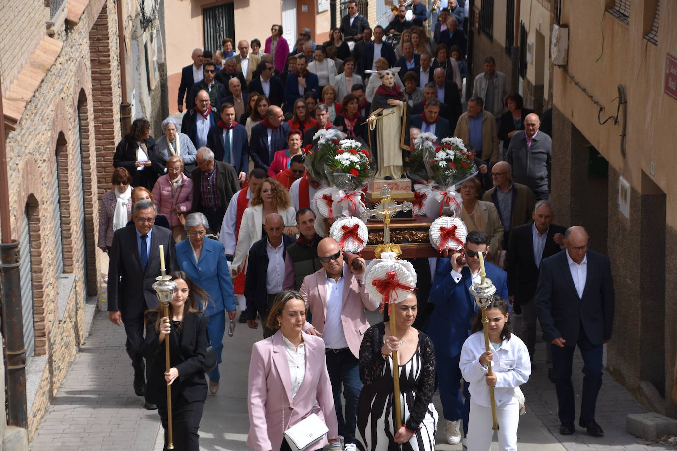 Las imágenes de la procesión de San Pedro mártir