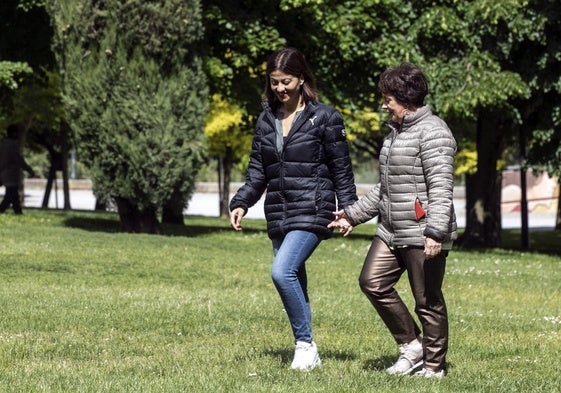 Sira Rego y Henar Moreno, en Logroño el año pasado.