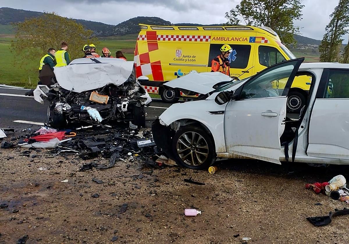 Fallece un niño de tres años en un accidente en la N-232 en Foncea