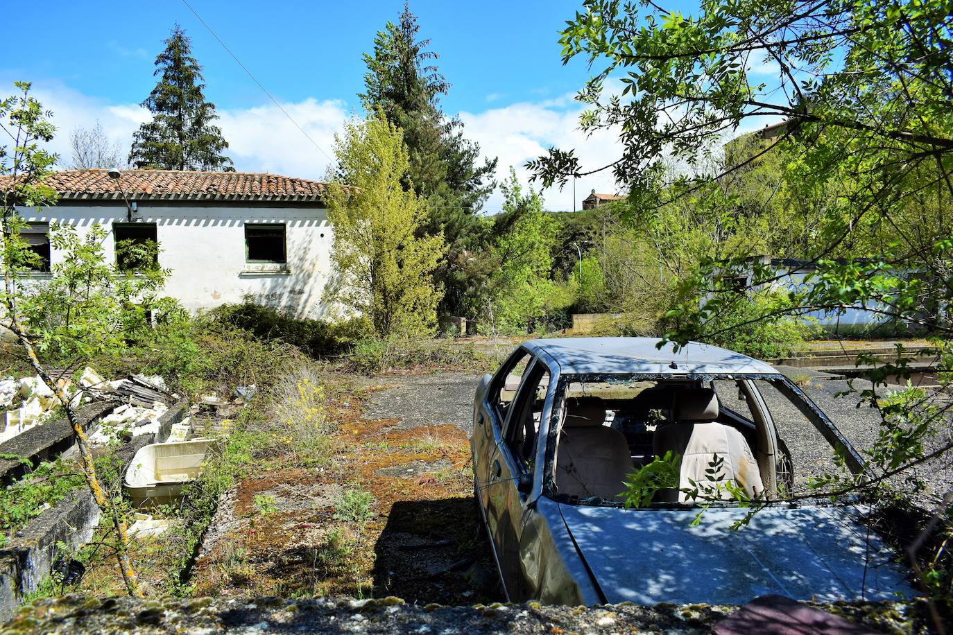 Las imágenes del estado de abandono de la piscifactoria