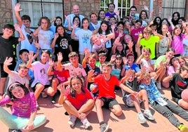 Turno del campamento infantil municipal en la colonia de Nieva de Cameros del pasado 2023.