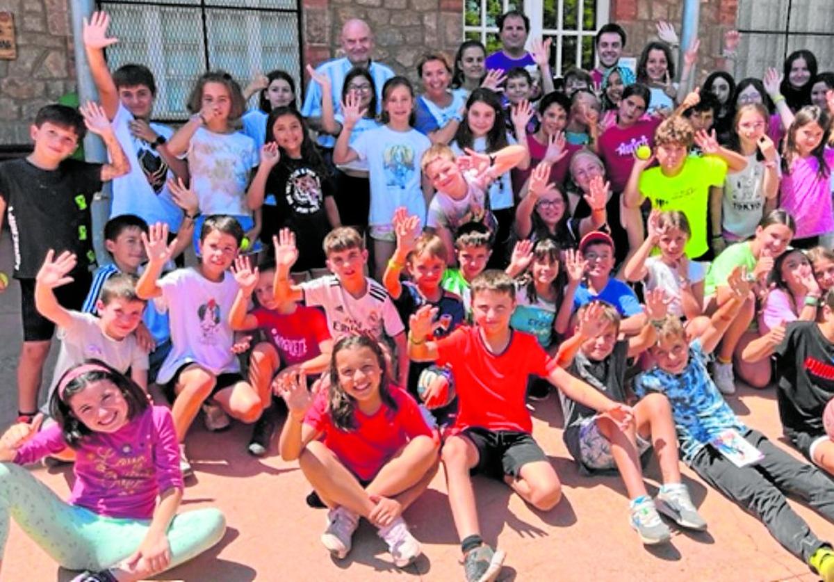 Turno del campamento infantil municipal en la colonia de Nieva de Cameros del pasado 2023.