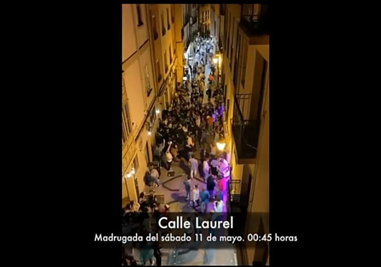 Vista de la calle Laurel, de día.