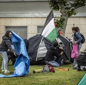 Los estudiantes de la UR acampan en el campus en solidaridad con Palestina