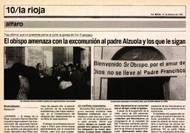 Polémica con la excomunión en febrero de 1990.