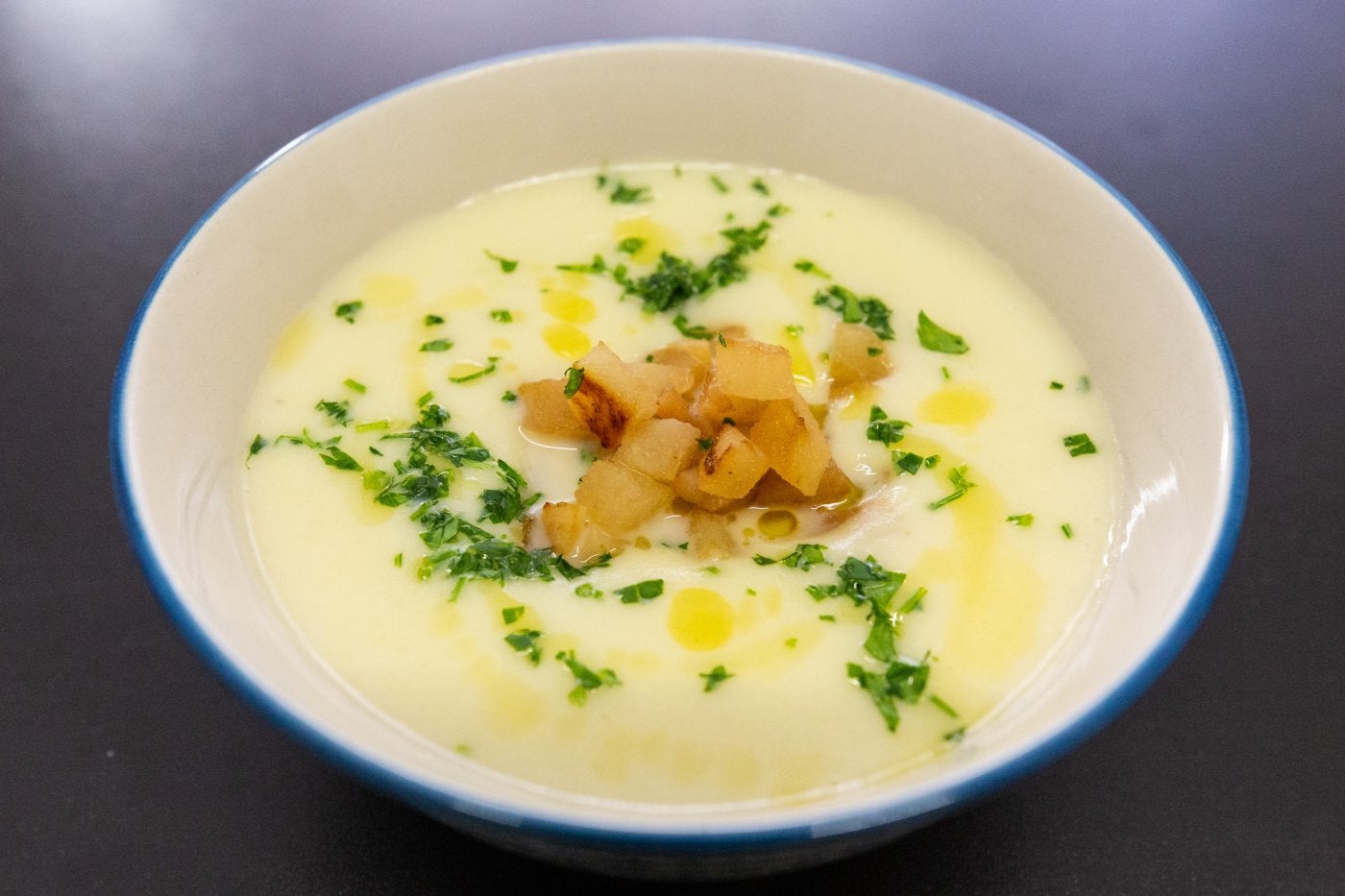 Vichyssoise con pera de Rincón