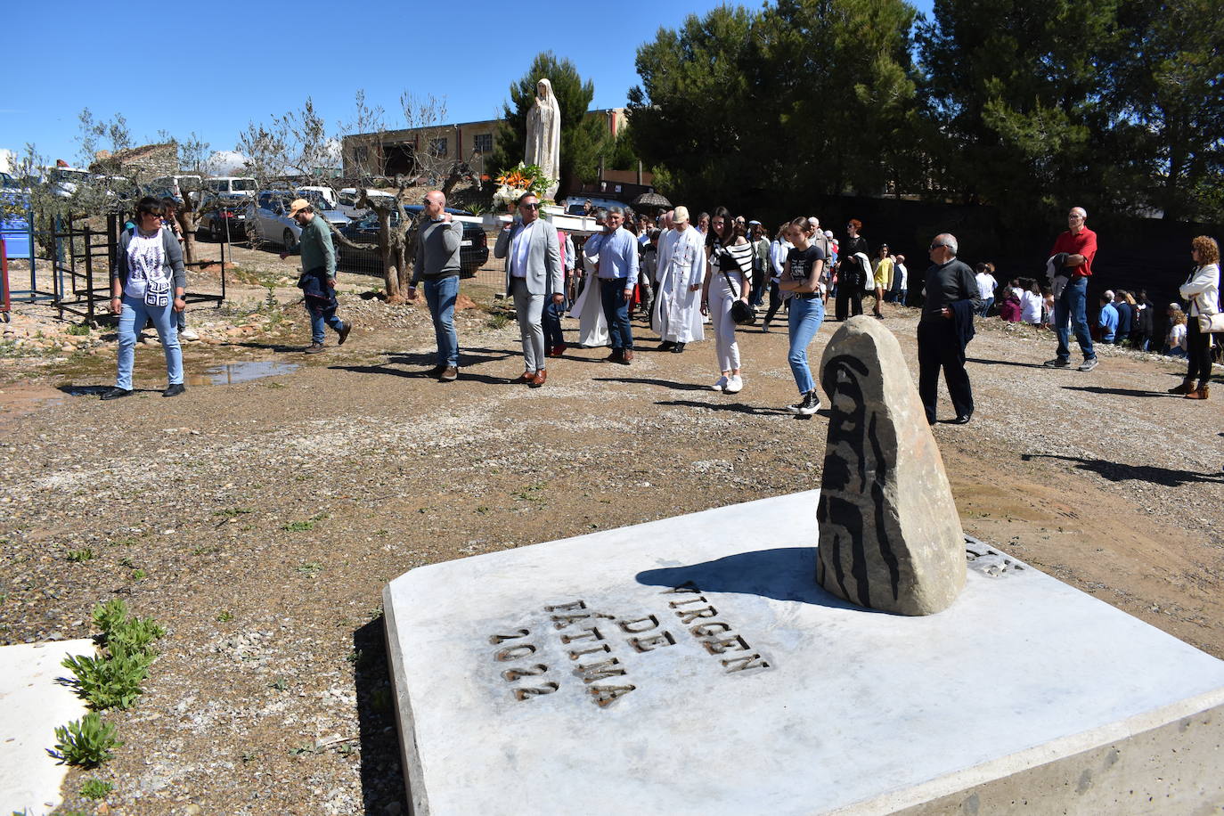 Inauguración de la ermita de la Virgen de Fátima en Pradejón