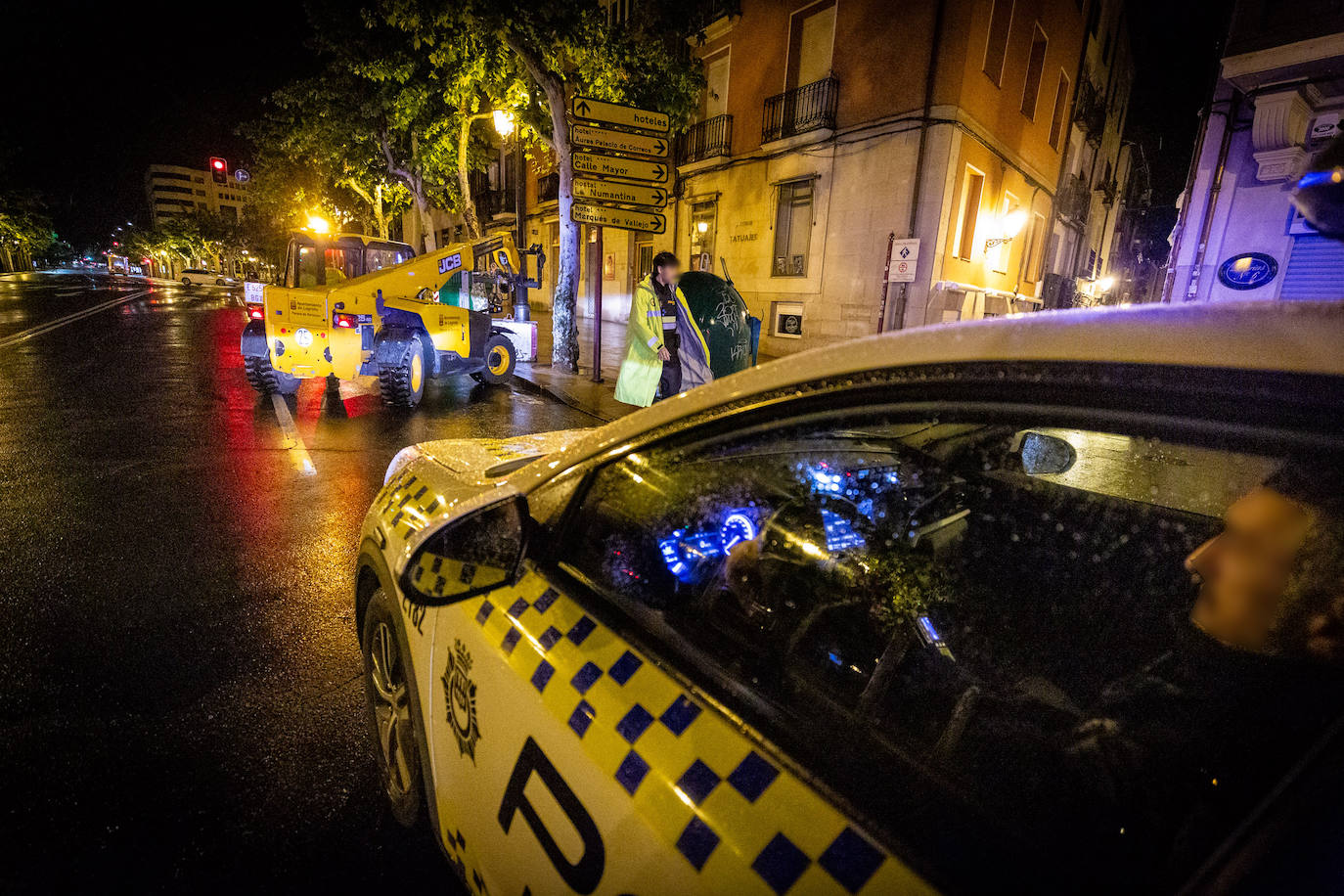 De patrulla por las calles de Logroño