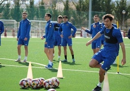 Entrenamiento de la SD Logroñés