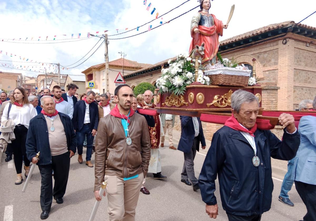 Procesión de Santa Quiteria, en Bergasa.