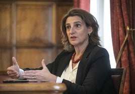 La ministra de Transición Ecológica y Reto Demográfico el pasado 2023 durante una visita a Logroño.