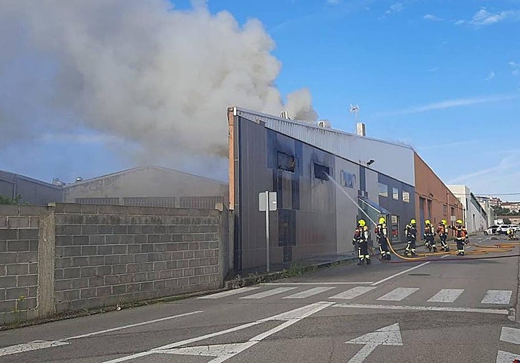 Arden las oficinas de una empresa de Calahorra