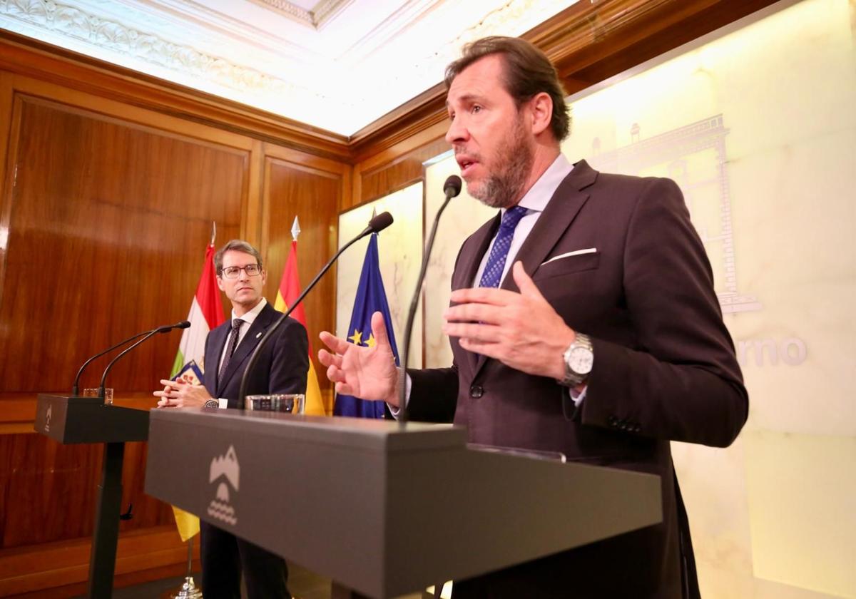 Capellán y Puente, en la rueda de prensa