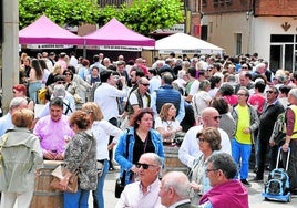 Gran ambiente, en la XV Feria Entreviñas de Aldeanueva de Ebro.