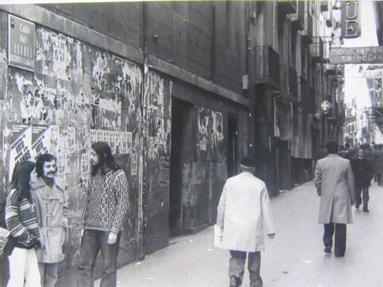 En la calle Laurel de Logroño en 1977