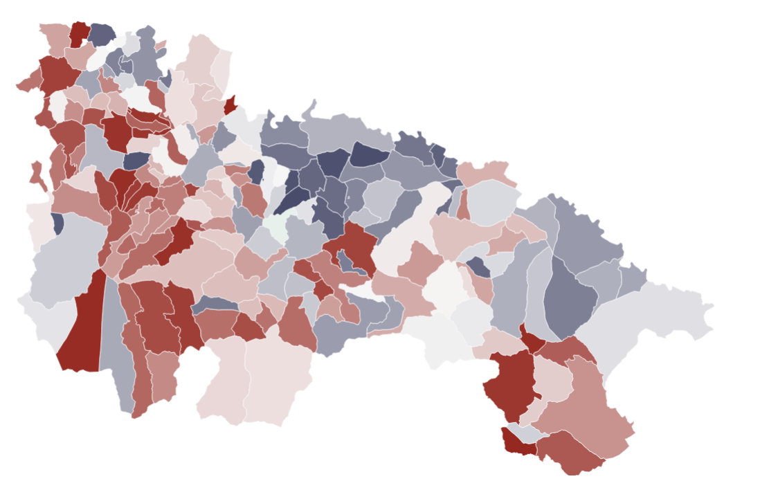 Los mapas de la población en La Rioja: ¿cuánto crece tu localidad? ¿cuánto envejece? ¿cuántos menores de 16 hay?