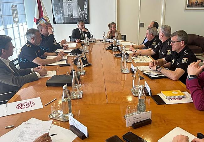 Reunión de la Junta Local de Seguridad.