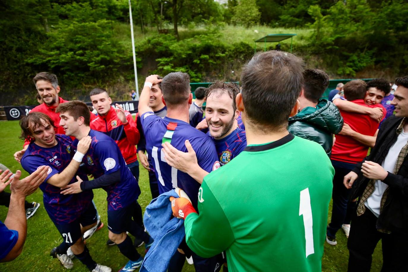 La celebración del Anguiano tras su pase a la fase nacional