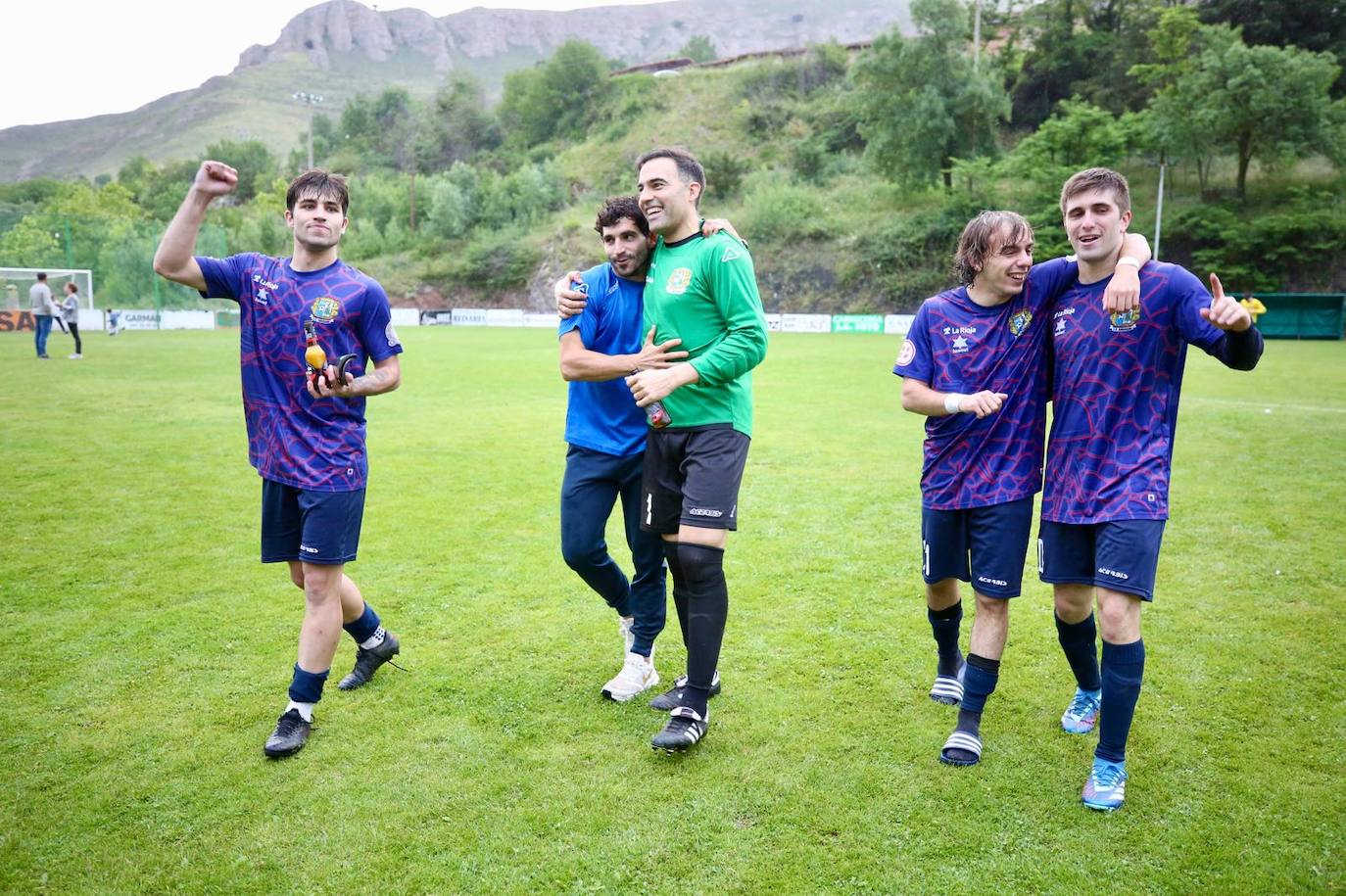 La celebración del Anguiano tras su pase a la fase nacional