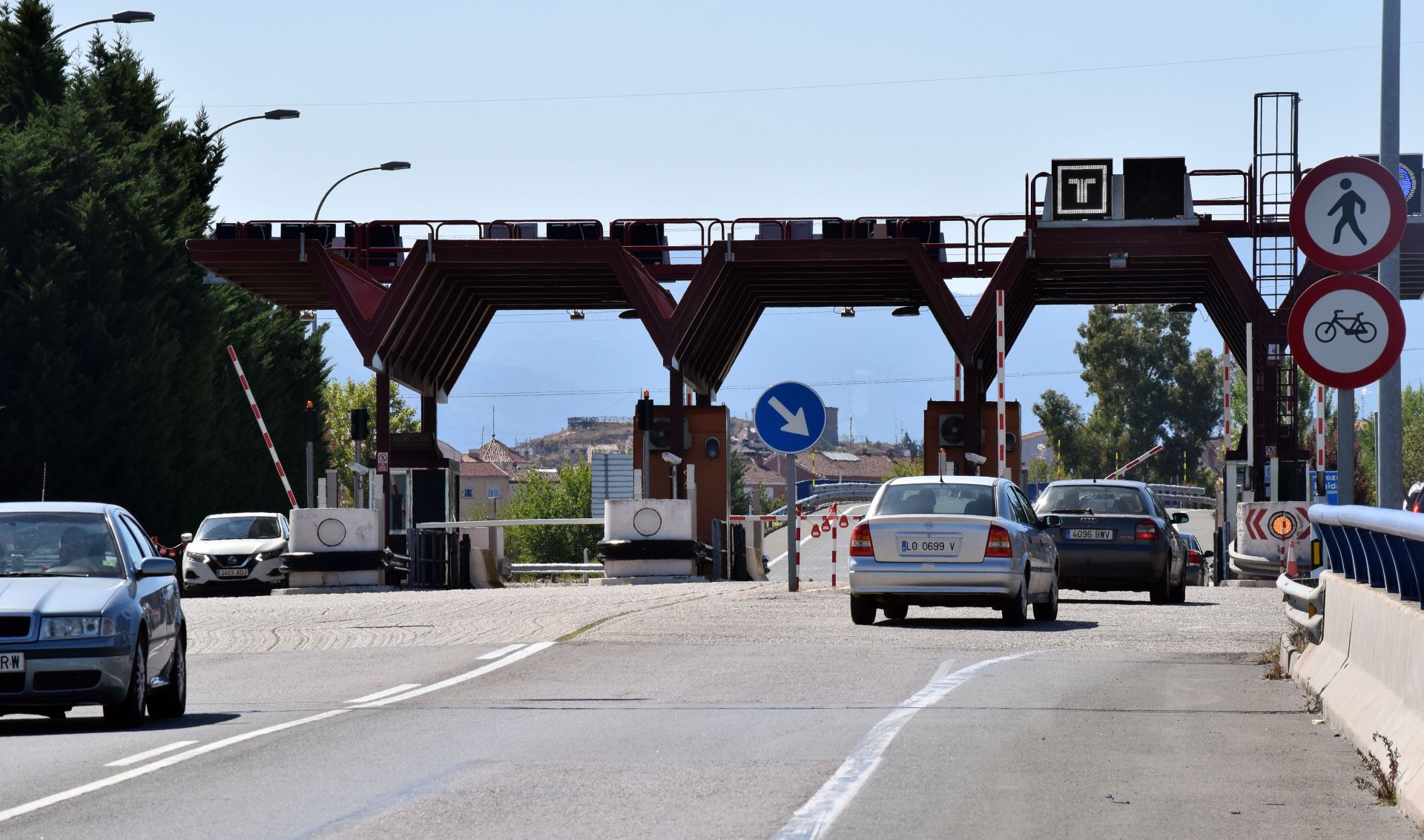 Peaje de la AP-68, en Logroño.