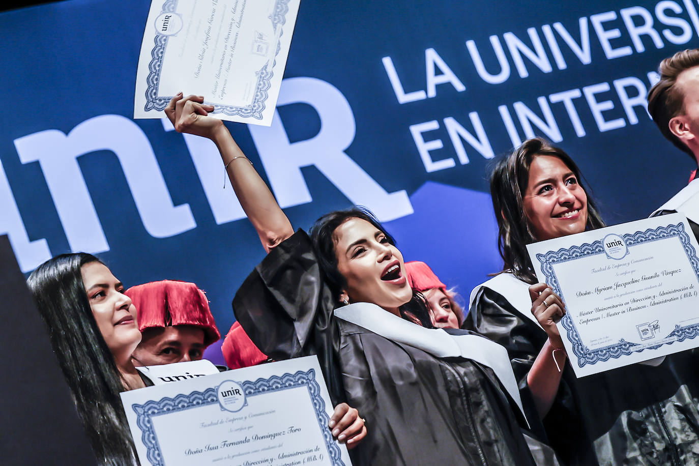 Graduación de los alumnos de Derecho y Empresa y Comunicación de UNIR