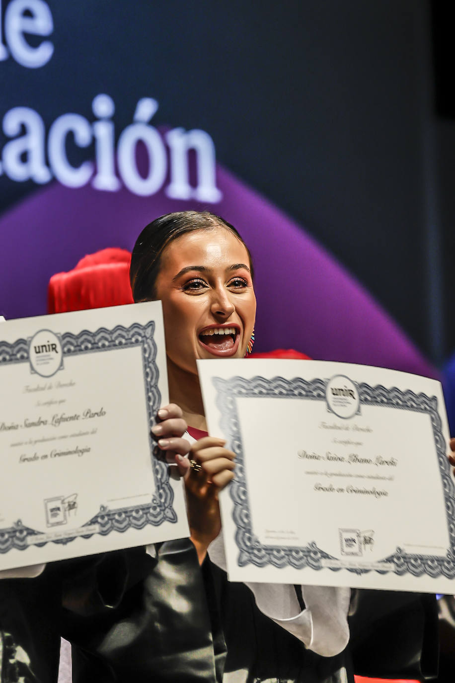 Graduación de los alumnos de Derecho y Empresa y Comunicación de UNIR