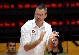 Ramiro García Ducrós durante un partido del Unibasket.