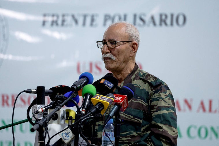 Brahim Ghali, en 2022, meses después de su salida del Hospital San Pedro.