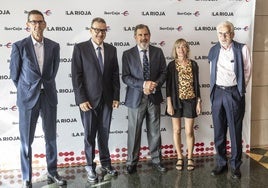 Goyo Ezama, José Ángel Pérez, Ignacio Marco-Gardoqui, Teresa Cobo y Francisco A chiaga.