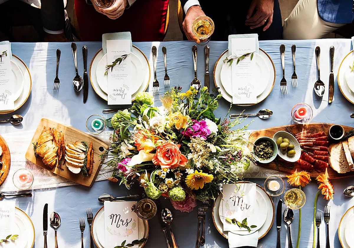 Invitados en una boda.