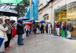 Concentración el pasado jueves en el Palacio de Justicia de La Rioja en apoyo a la víctima de Albelda de Iregua.