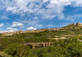 Panorámica de San Vicente de la Sonsierra, uno de los municipios más turísticos de La Rioja y que cuenta con un centenar de plazas de alojamiento.